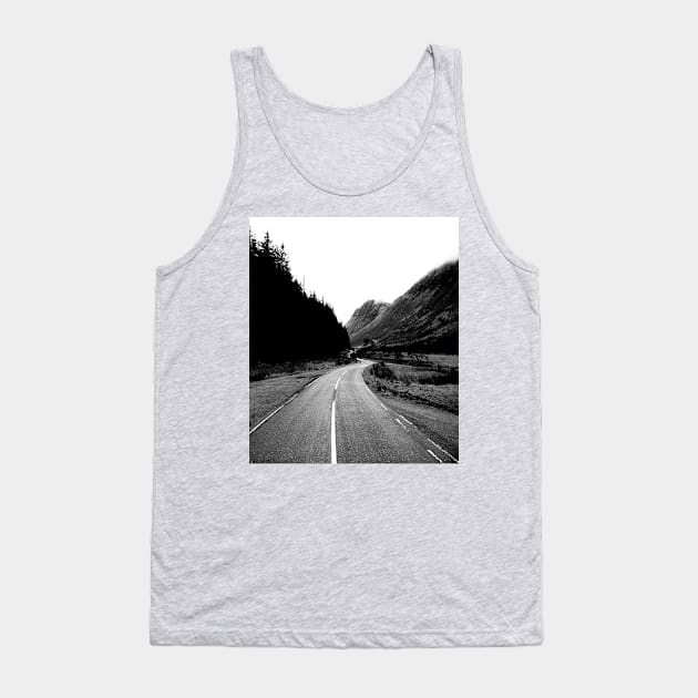 Raod through the Glen Tank Top by Madeinthehighlands